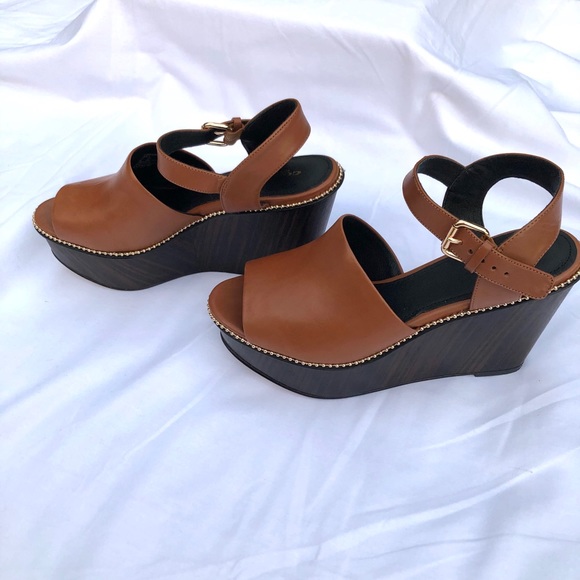 Coach Harla Semi Matte Calf Sandals - Size 9 - Picture 2 of 4